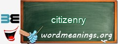 WordMeaning blackboard for citizenry